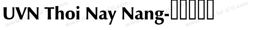 UVN Thoi Nay Nang字体转换